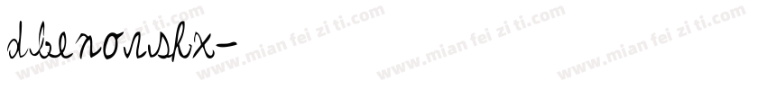 dbenorshx字体转换