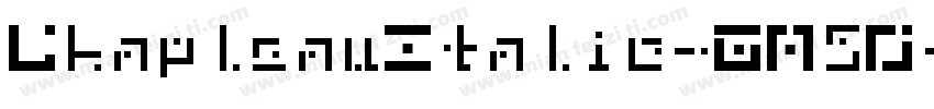ChapleauItalic-GM5O字体转换