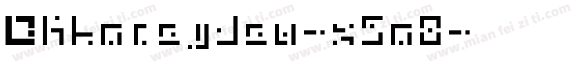 Dkhoneydew-x5o8字体转换