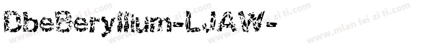 DbeBeryllium-LJAW字体转换