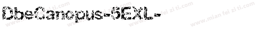 DbeCanopus-5EXL字体转换