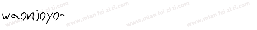 waonjoyo字体转换