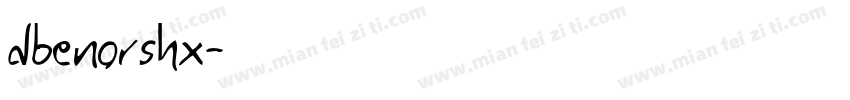 dbenorshx字体转换
