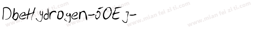 DbeHydrogen-5OEj字体转换