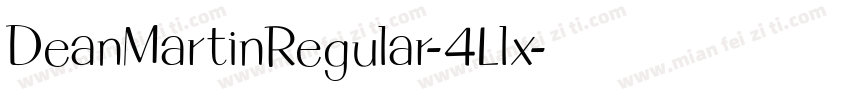 DeanMartinRegular-4Llx字体转换