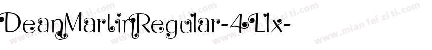 DeanMartinRegular-4Llx字体转换