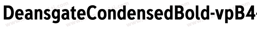 DeansgateCondensedBold-vpB4字体转换