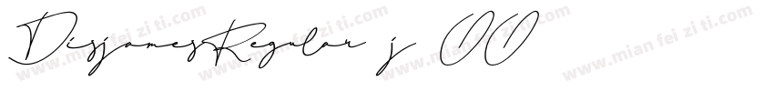 DisjamesRegular-j2OO字体转换