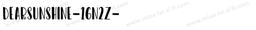DearSunshine-1Gn2Z字体转换