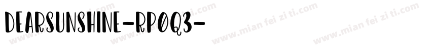 DearSunshine-Rp0q3字体转换