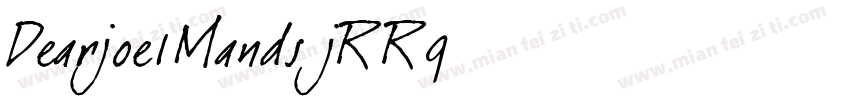Dearjoe1Mands-jRR9字体转换