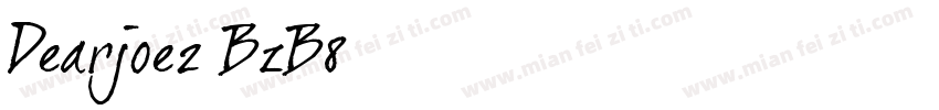 Dearjoe2-BzB8字体转换