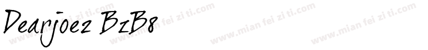 Dearjoe2-BzB8字体转换