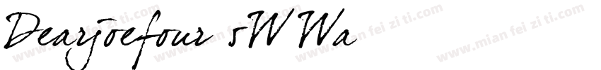 Dearjoefour-5WWa字体转换