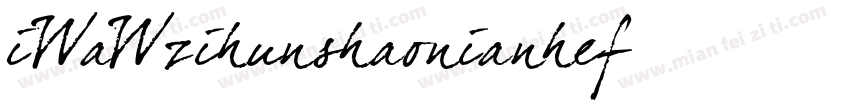 iWaWzihunshaonianhef字体转换