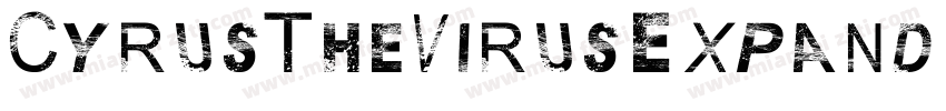 CyrusTheVirusExpandedItalic-qR50字体转换