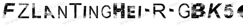 FZLanTingHei-R-GBK50字体转换