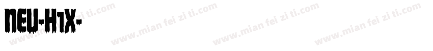 NEU-H1X字体转换
