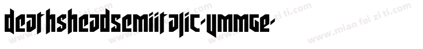 DeathsheadSemiItalic-vmmgE字体转换