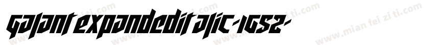 GalantExpandedItalic-1g5Z字体转换