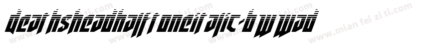 DeathsheadHalftoneItalic-BWWad字体转换