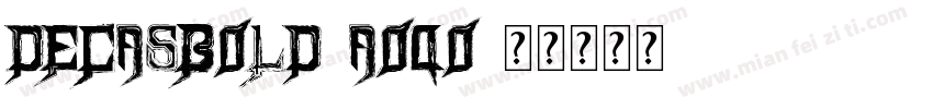 DecasBold-aOqo字体转换