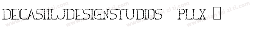 DecasIiLjDesignStudios2-PLlx字体转换