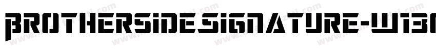 BrothersideSignature-w13o6字体转换