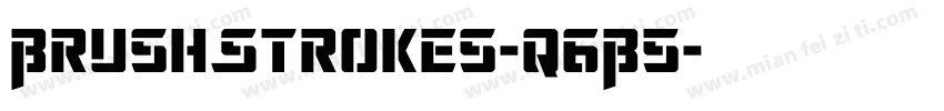 BrushStrokes-q6B5字体转换