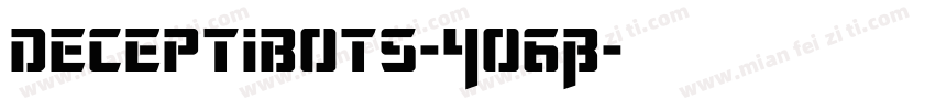 Deceptibots-4O6B字体转换