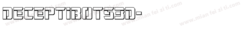 Deceptibots3D字体转换