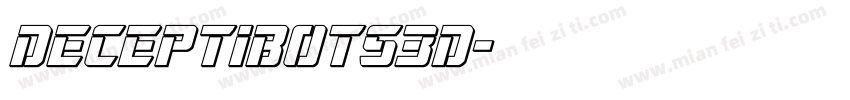 Deceptibots3D字体转换