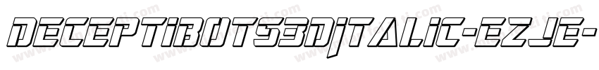 Deceptibots3DItalic-ezJe字体转换