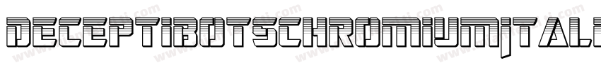DeceptibotsChromiumItalic-azJa字体转换
