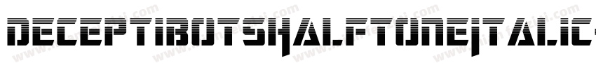 DeceptibotsHalftoneItalic-ABA6字体转换