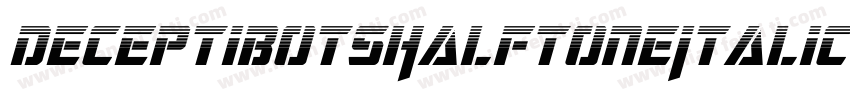 DeceptibotsHalftoneItalic-ABA6字体转换