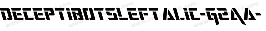 DeceptibotsLeftalic-G2Aa字体转换