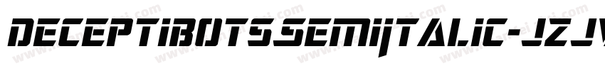 DeceptibotsSemiItalic-jzJv字体转换