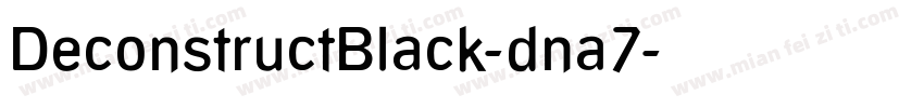 DeconstructBlack-dna7字体转换