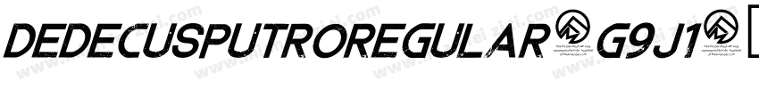 DedecusPutroRegular-g9J1字体转换