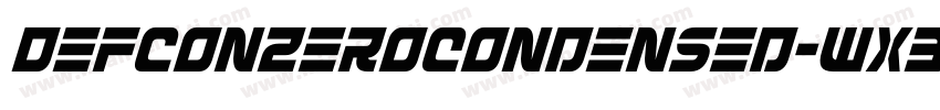 DefconZeroCondensed-Wx39字体转换