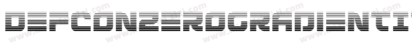 DefconZeroGradientItalic-pXdv字体转换