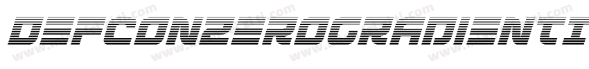 DefconZeroGradientItalic-pXdv字体转换