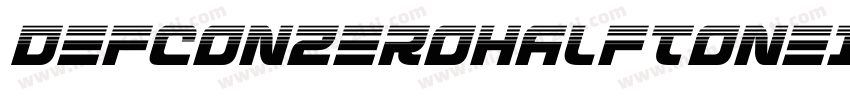 DefconZeroHalftoneItalic-AMrD字体转换