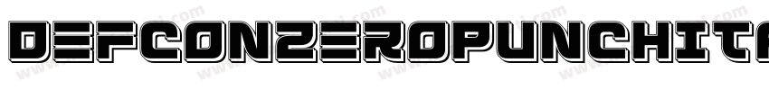 DefconZeroPunchItalic-6qVq字体转换