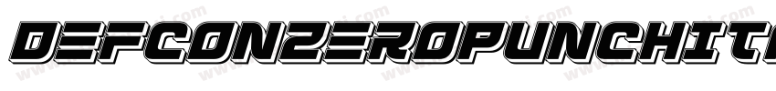 DefconZeroPunchItalic-6qVq字体转换