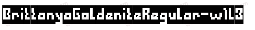 BrittanyaGoldeniteRegular-w1l3x字体转换