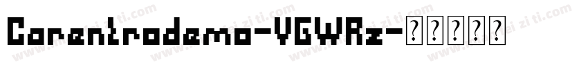 Carentrodemo-VGWRz字体转换