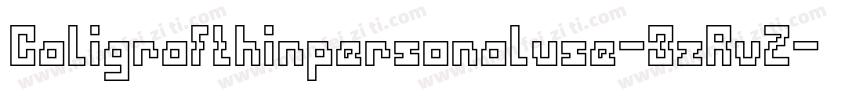 Caligrafthinpersonaluse-3zRvZ字体转换
