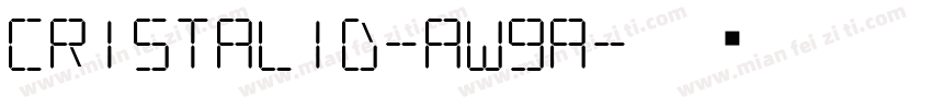 Cristalid-aW9a字体转换